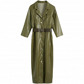 Картинка Платье рубашка эко кожа на кнопках + пояс от магазина LonnaMag