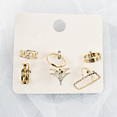 картинка Набор из 6 колец разной формы от магазина LonnaMag