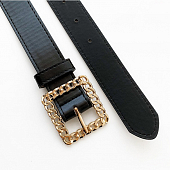картинка Ремень широкая пряжка в виде золотой цепи квадратом от магазина LonnaMag