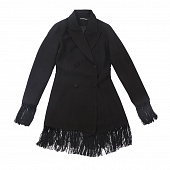 Картинка Пиджак длинный (платье) длинная бахрома на рукавах и по низу от магазина LonnaMag