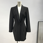 Картинка Платье пиджак приталенное защипы на бедрах и сзади от магазина LonnaMag