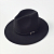 картинка Шляпа фетр хомбург - черный ремень классическая пряжка от магазина LonnaMag