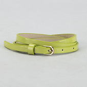 картинка Ремень женский гладкий с золотой пряжкой ширина - 1 см от магазина LonnaMag