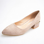 картинка Туфли MEDANNA иск.замша низкий каблук с золотой полосой от магазина LonnaMag