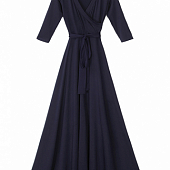 Картинка Платье макси стрейч верх запахом рукав 3/4 + пояс от магазина LonnaMag