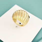 картинка Кольцо крупный перстень рельеф закрученные полосы от магазина LonnaMag