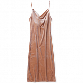 Картинка Платье комбинация бархат лямки завязываются на спине от магазина LonnaMag