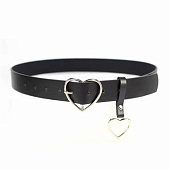картинка Ремень кожзам с пряжкой и подвеской в виде сердца от магазина LonnaMag