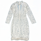 Картинка Платье пайетки узором снизу перья от магазина LonnaMag