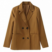 Картинка Пиджак двубортный объемный 4 черные пуговицы от магазина LonnaMag