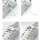 картинка Шнурки эластичные для обуви с фиксатором на резьбе от магазина LonnaMag