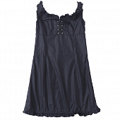 Картинка Платье мини хлопок рюши по краю шнуровка на груди от магазина LonnaMag