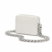картинка Сумка маленькая на замке + крупная серебряная цепь от магазина LonnaMag