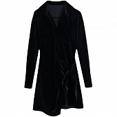 Картинка Платье мини длинный рукав бархат на запах  от магазина LonnaMag