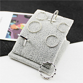 картинка Кольца набор 7 шт ребристое волнистое закрученное от магазина LonnaMag