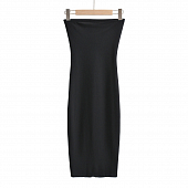 Картинка Платье миди по фигуре без лямок на спине молния и разрез по низу от магазина LonnaMag