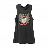 Картинка Платье майка мини без рукавов принт сердце с крыльями звезды надписи от магазина LonnaMag