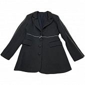 Картинка Платье пиджак талия на молнии разделяется полосы из страз на рукавах от магазина LonnaMag