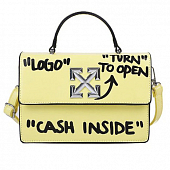 картинка Сумка crossbody чемоданчик принт текст Logo Cash Inside от магазина LonnaMag