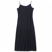 Картинка Платье стрейч по фигуре миди тонкие лямки разрез по ноге от магазина LonnaMag