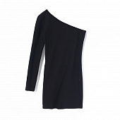 Картинка Платье мини стрейч один рукав открытое плечо от магазина LonnaMag