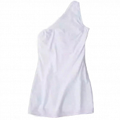 Картинка Платье белое 1 лямка сбоку молния от магазина LonnaMag