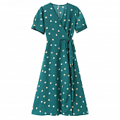 Картинка Платье миди короткий рукав принт ромашки от магазина LonnaMag