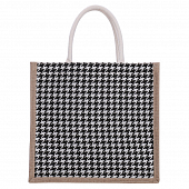 картинка Сумка-тоут  холщевая  гусиная лапка от магазина LonnaMag