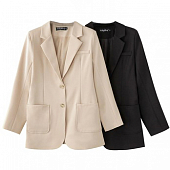 Картинка Пиджак прямого кроя спреди вытачки 2 кармана от магазина LonnaMag