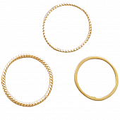 картинка Кольцо набор 4 шт 3 рельефных 1 простое от магазина LonnaMag