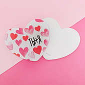 картинка Открытка-валентинка «Ты+ Я», 7 х 6см Сердечко от магазина LonnaMag