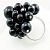 картинка Кольцо гроздь черные бусины разных размеров от магазина LonnaMag