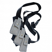 картинка Сумки на кнопке маленькие нагрудные 3 штуки светоотражающие от магазина LonnaMag