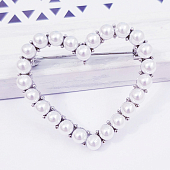 картинка Брошь Полое Сердце из жемчужин от магазина LonnaMag