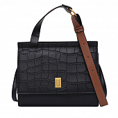 картинка Сумка крупная тоут ремень-ручка с кольцом - крокодил от магазина LonnaMag