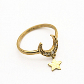 картинка Кольцо месяц и луна от магазина LonnaMag