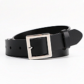 картинка Ремень из натуральной кожи с квадратной пряжкой от магазина LonnaMag