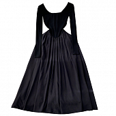 Картинка Платье черное макси пышная юбка + топ в рубчик от магазина LonnaMag