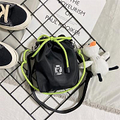 картинка Сумка мешочек неоновый зеленый шнурок + брелок утка от магазина LonnaMag