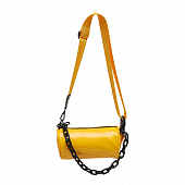 картинка Сумка мессенджер цилиндр лаковая + черная цепь от магазина LonnaMag