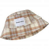 картинка Панама крупная клетка нашивка MORE REAL от магазина LonnaMag