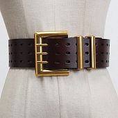 картинка Ремень золотая пряжка 3 отверстия от магазина LonnaMag