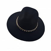 картинка Шляпа фетр хомбург - крупная цепь от магазина LonnaMag
