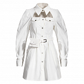 Картинка Платье рубашка вырез на ключице + поясная сумка от магазина LonnaMag