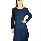 Картинка Платье мини юбка клеш иск.замша спандекс от магазина LonnaMag