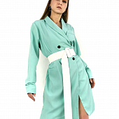 Картинка Платье прямой крой под пиджак черные пуговицы от магазина LonnaMag