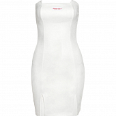 Картинка Платье облегающее без лямок два разреза спереди + надпись Premium Qulity от магазина LonnaMag