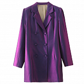 Картинка Платье пиджак двубортный фиолетовый перламутр от магазина LonnaMag