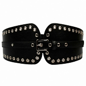 картинка Ремень широкий + узкий заклепки с дырками от магазина LonnaMag