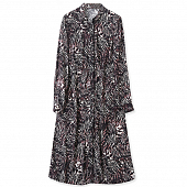 Картинка Платье рубашка миди клеш принт зебра микс от магазина LonnaMag